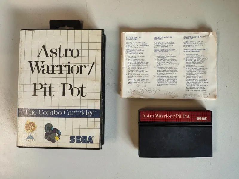 Imagen de Astro Warrior / Pit Pot Sega Master System