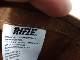 Portafoglio Uomo Rifle 19:37 Pelle Tan Nuovo