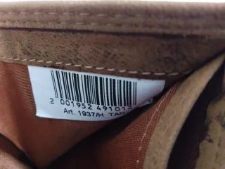 Portafoglio Uomo Rifle 19:37 Pelle Tan Nuovo