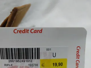 Portafoglio Uomo Rifle 19:37 Pelle Tan Nuovo