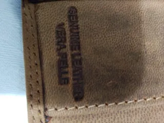 Portafoglio Uomo Rifle 19:37 Pelle Tan Nuovo