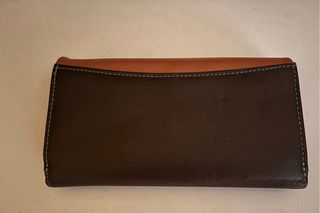 Cartera monedero de piel Adapell marrón