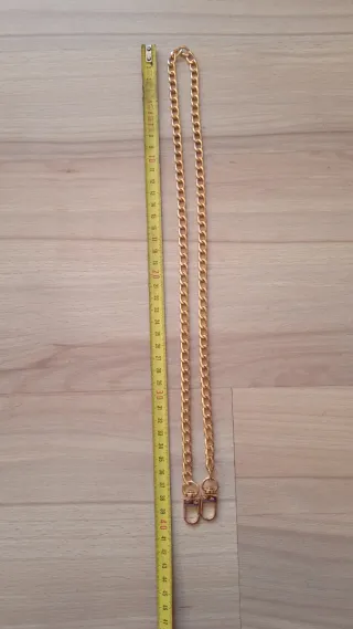 Cadena dorada para bolsos y manualidades