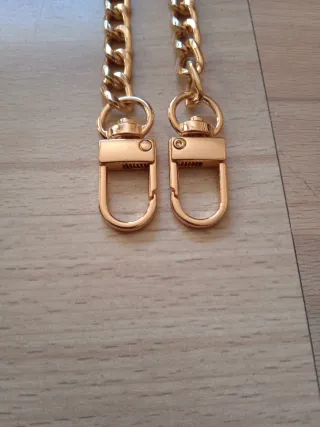 Cadena dorada para bolsos y manualidades