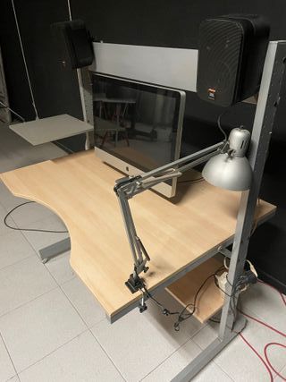 Mesa escritorio/gamer madera y metal