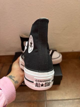 Converse Negras Plataforma