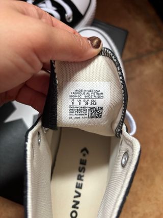 Converse Negras Plataforma