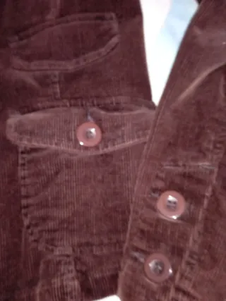 Chaqueta pana W&W Marrón Talla S