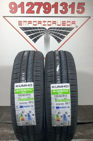 4UD 195 65 15 H KUMHO RUEDA NUEVA YA MONTADA