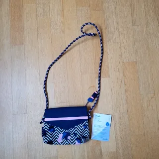 Borsa Clutch Satch Blu/Rosa