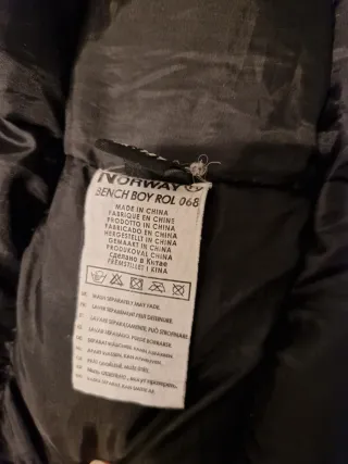 Abrigo Geographical Norway verde.Talla 14 años