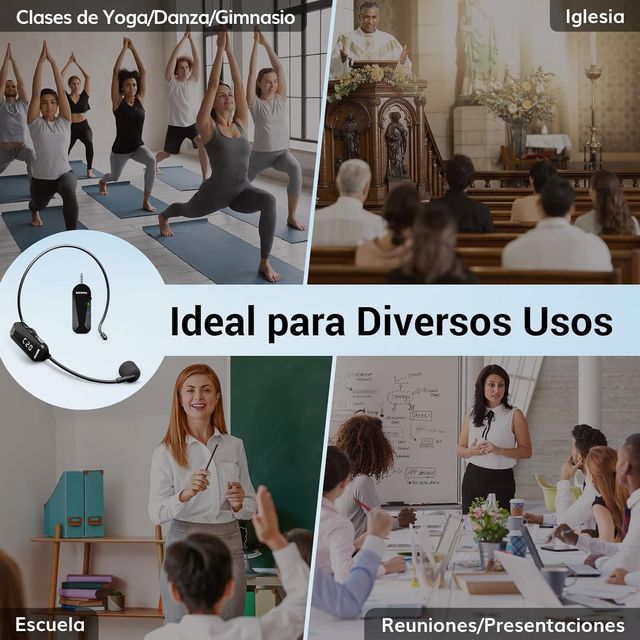 Micrófono Inalámbrico Diadema UHF TONOR