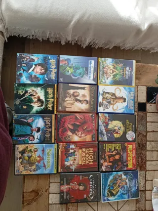 Lote DVDs Películas Infantiles y Acción
