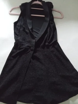 Mono fiesta brillante negro talla única