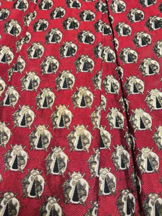 Vestido fiesta negro y rojo