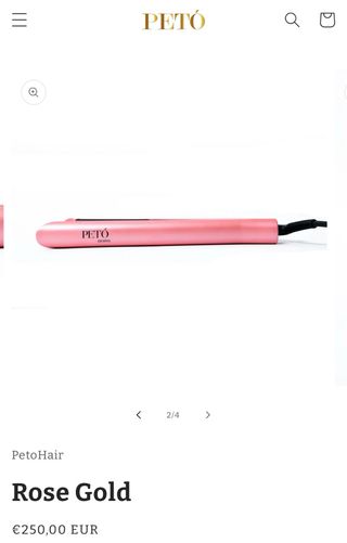 Plancha pelo Petó cerámica rosa