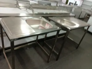 Fregadero industrial doble seno