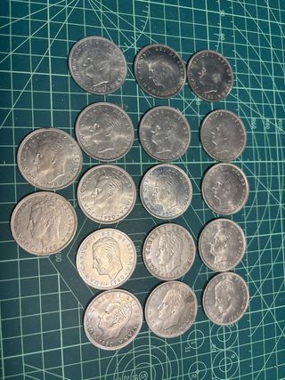 Lote 17 Monedas 100 Ptas 1980 Mundial