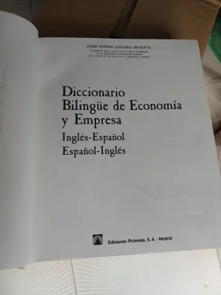 Diccionario bilingüe de economía y empresa: I...