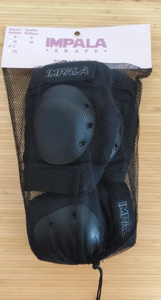 Rodilleras y Coderas IMPALA Negras Talla L