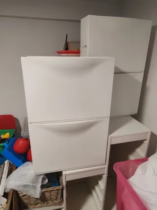 4xZapateros Ikea blancos plástico NO BAJO EL PRECI