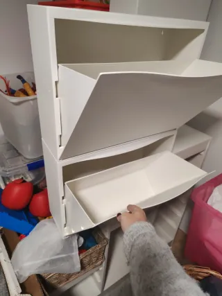 4xZapateros Ikea blancos plástico NO BAJO EL PRECI