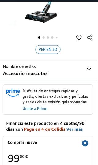 Aspirador escoba 215 w CECOTEC