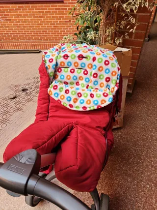 Carrito Bebé Stokke Rojo y rosa