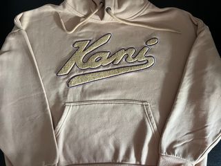 Sudadera beige con logo bordado KARL KANI ORIGINAL