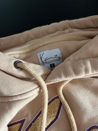 Sudadera beige con logo bordado KARL KANI ORIGINAL