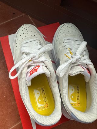 Nike Court Vision Alta Mujer Blancas