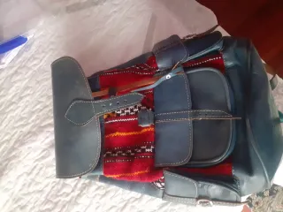 Mochila de cuero hecha a mano
