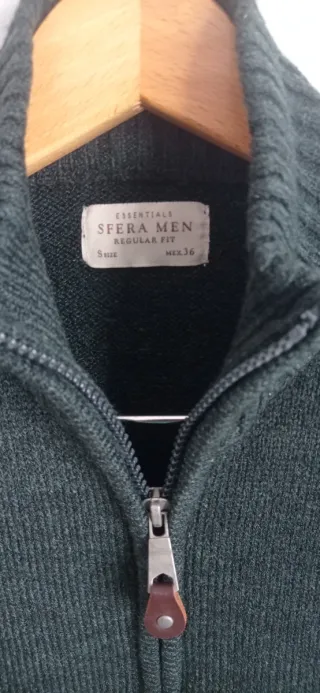 Chaqueta Sfera Hombre Talla S Verde Cremallera