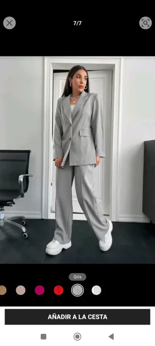 Traje pantalón gris