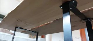 Mesa de centro madera maciza rústica