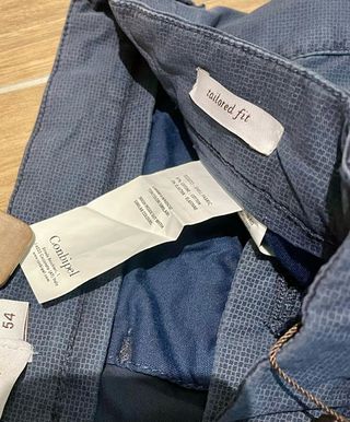 Pantaloni Conbipel Uomo Tg 54 Cotone Blu