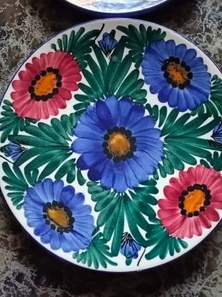 Piatti decorativi vintage anni 80