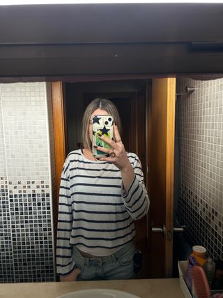 Jersey Oysho rayas azules y blancas Talla S