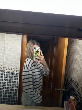 Jersey Oysho rayas azules y blancas Talla S