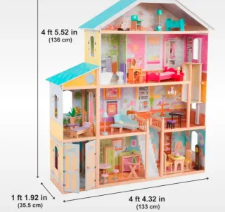 Casa de Muñecas KidKraft XXL in Legno, senza accessori