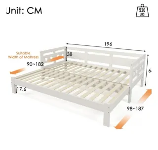 Cama infantil extensible nueva en caja