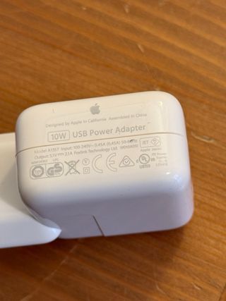 Cargador USB Apple 10W A1357