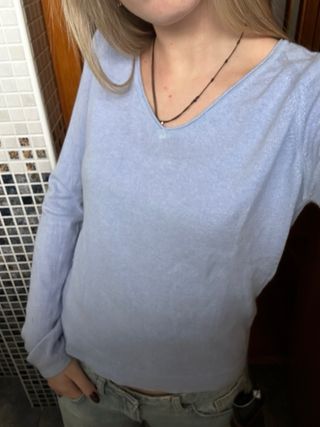 Jersey azul clarito de pico