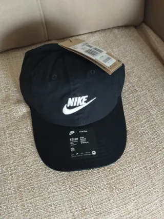 Gorra Nike Club Cap Niño Negra Talla Única.