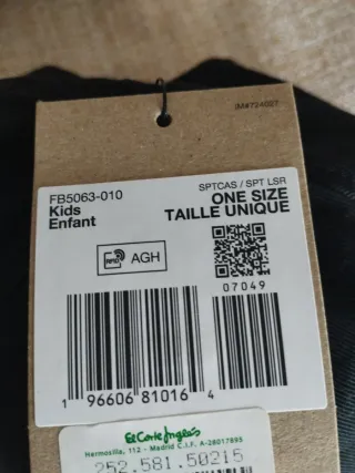 Gorra Nike Club Cap Niño Negra Talla Única.