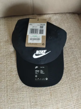 Gorra Nike Club Cap Niño Negra Talla Única.