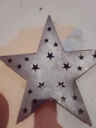 Estrella Decorativa Navidad Metal