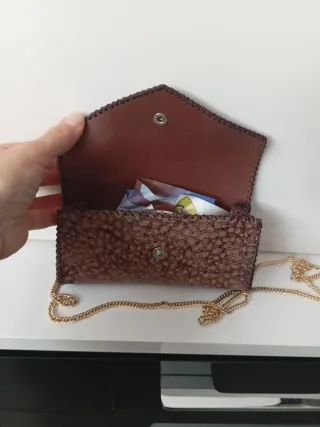 Bolso de fiesta mujer cadena dorado