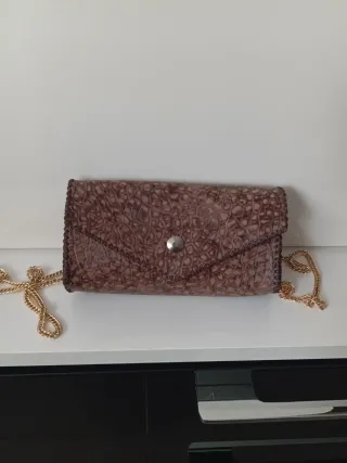 Bolso de fiesta mujer cadena dorado
