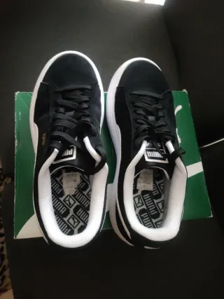 Zapatillas PUMA SUEDE MAYU Negras/Blancas